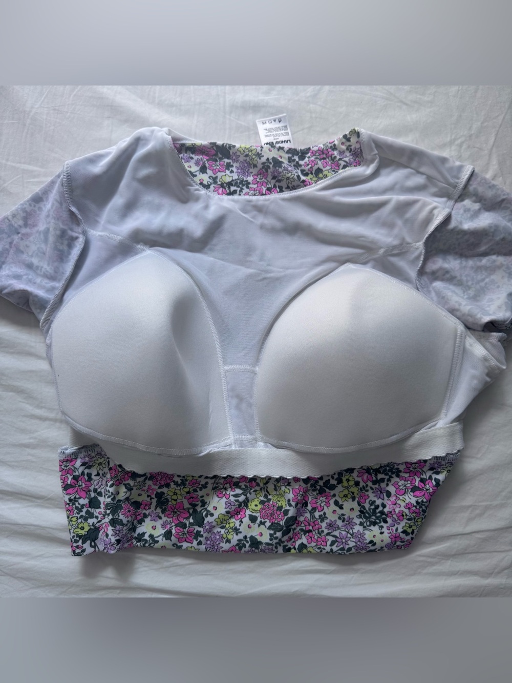 Lands’ End Tugless Cap Sleeve Midkini Top - Picture 6 of 8